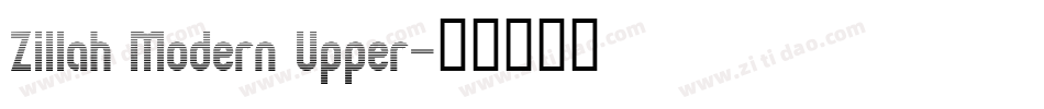 Zillah Modern Upper字体转换